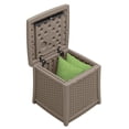 thumbnail image 3 of Suncast Éléments Carré Résine Patio Bac de Rangement Table de Fin, Taupe Foncée, 3 of 5