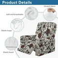 thumbnail image 5 of FKELYI Grunge Red Rose Print Anti-Dust Recliner Slipcover 4 Pcs Reclining Chair Cover Furniture Protector for Single Seat Lounge Armchair Covers for Bedroom Decor, 5 of 7