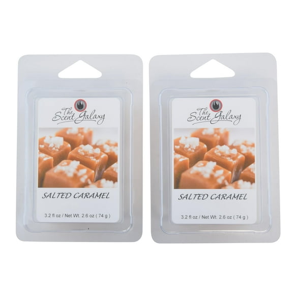 The Scent Galaxy – Highly Scented Wax Melts -Hand Poured Wax Melts for Warmers, Two Pack (Salted Caramel)