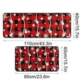 thumbnail image 3 of Loyerfyivos Red Christmas Kitchen Rugs Set of 2 Xmas Trees Snowflake Kitchen Mat for Floor Winter Holiday Non-Slip Kitchen Sink Mats Kitchen Decor Doormat（16*24 in）+Runner Rug（16*44 in）, 3 of 5