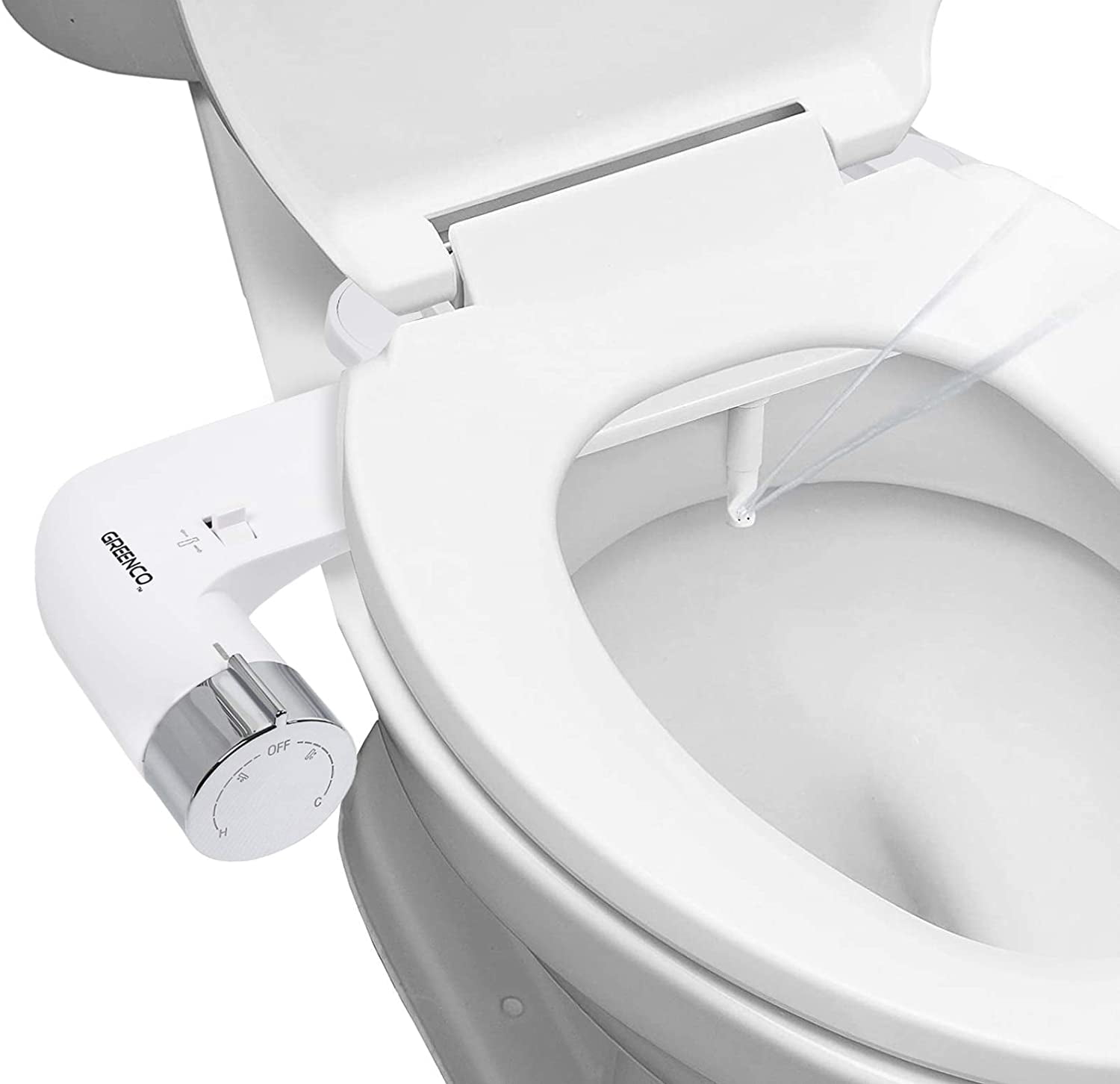 Bidet Fresh Water Spray Kit Non Electric Toilet Wash Seat Attachment Sanitation 