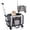 Gray and Blue, variant on Cat and Dog Carrier with Wheel Rolling Pet Carrier with Telescopic Treatment, Shoulder Strap and Pet Bag, Black and Grey