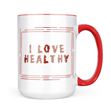 

Neonblond I Love Healthy Red Current Fruit Berrys Mug gift for Coffee Tea lovers
