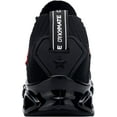thumbnail image 3 of FENLERN Mens Running Shoes Lightweight Sports Walking Sneakers Black/Red Size 12, 3 of 6