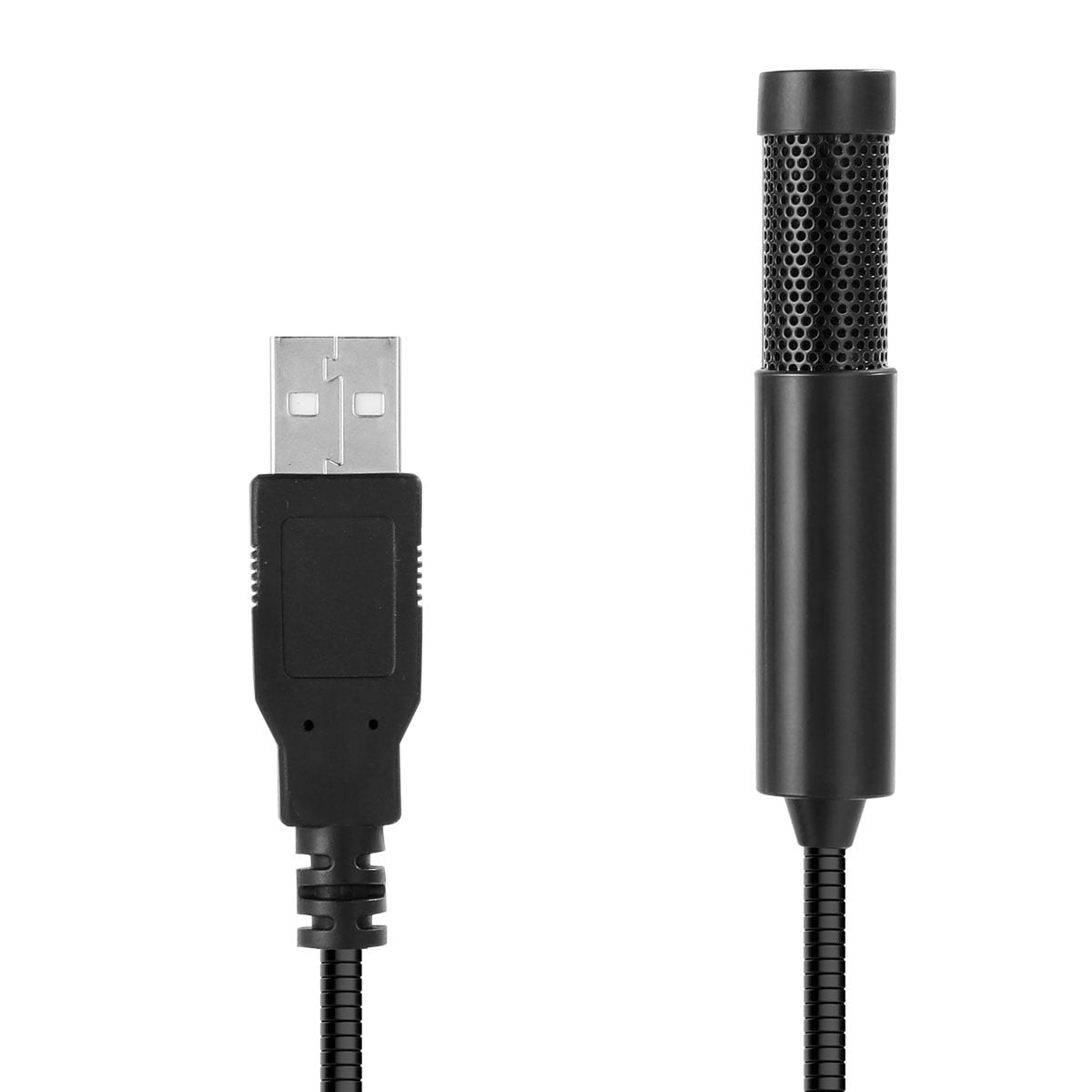 USB Mini Condenser Gooseneck Microphone, Portable Desktop PC Mic for Recording Voice Chat, Plug & Play Small Microphone for Laptop Computer Zoom Skype Online Class Gaming Podcast