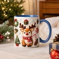 thumbnail image 6 of Hometravel Christmas Reindeer Ceramic Coffee Mug, Milk Cup with Flat Design, Holiday Drinkware for Home Kitchen and Christmas Gift, 6 of 7