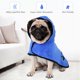 thumbnail image 3 of Albornoz para perros Toalla de baño para perros con capucha Cinturón Soft Super, 3 of 7
