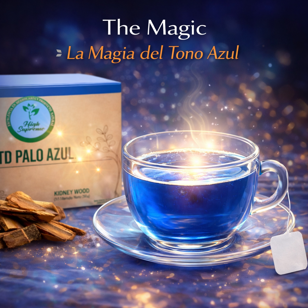 Palo Azul Herbal Tea – 25 Tea Bags –Kidneywood (Blue Stick) Infusion – 100% Natural, Vegan, Non-GMO, Hecho en México-Caffeine-Free – by High Supreme