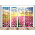 thumbnail image 4 of Idea4wall 4pcs Vies from French Window Peel and Stick Wallpaper Removable Wall Murals Large Wall Stickers for Home Decoration, 66"x24", 4 of 5