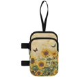 thumbnail image 2 of COEQINE Forearm Crutch Bag Cane Accesories Retro Sunflower Butterfly Elbow Crutch Storage Organizer, 2 Zippered Pockets, Lightweight, Hands-Free, for Adults & Seniors, 2 of 7