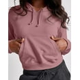 thumbnail image 4 of Hanes Originals Women's French Terry Cropped Hoodie Mulled Berry Heather L, 4 of 5