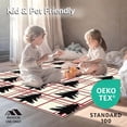 thumbnail image 4 of ODIKA 3'x5' Machine Washable Non-Slip Area Rug, Snowy Pine Forest Plaid with Stylized Interlocking Evergreen High Traffic Rug, Black, 610584, 4 of 5