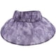 thumbnail image 3 of Sombrero de ala ancha con visera para mujer: Sombrero de playa ajustable con estampado, protección UV, transpirable y cómodo., 3 of 6