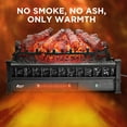 thumbnail image 4 of TURBRO Eternal Flame 26-Inch Infrared Quartz Electric Fireplace Log Heater - Realistic Pinewood Logs, Adjustable Flame Colors, Remote Control, Thermostat, Timer - EF26-PB, 1500W, 4 of 6