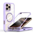 thumbnail image 3 of Elegant Choise Case with Built-in Screen Protector for iPhone 16 Pro Max/16 Pro/16 Plus/16 Full Coverage Phone Cover, Purple, 3 of 14