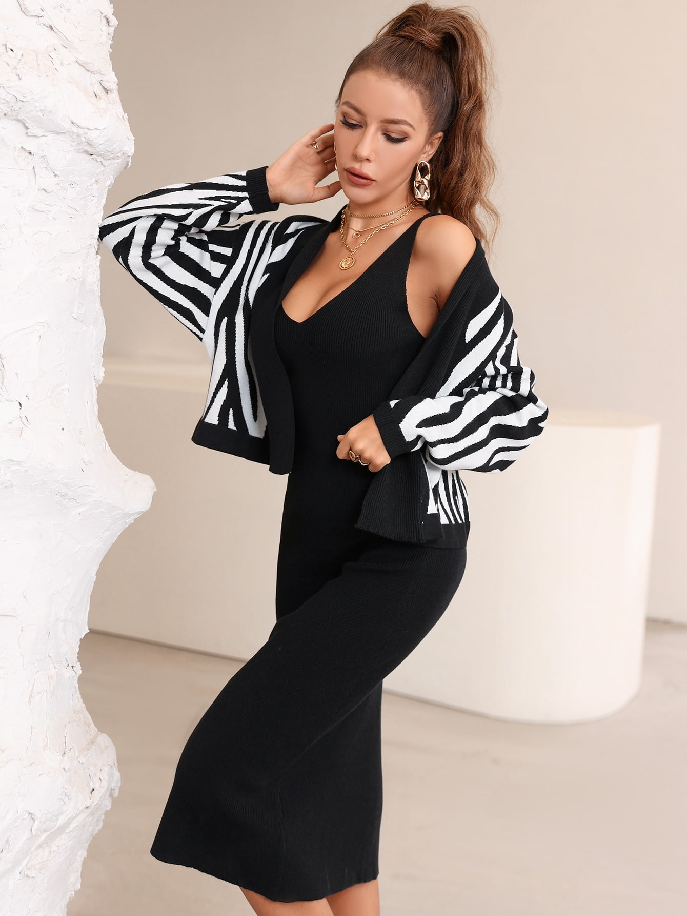 just the sweetest white sweater dress