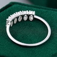 thumbnail image 4 of Silvago Jewelry 1.85 Ct Oval Cut Moissanite Engagement Rings - 14K White Gold Plated Rings - Wedding Moissanite Jewelry for Women's - Moissanite Special Occasion Rings - Party Wear Moissanite Ring, 4 of 9