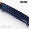 thumbnail image 4 of Copozz-gorro de piscina de goma de silicona elástica para hombres y mujeres, gorro de natación impermeable, protección de orejas, pelo largo, deportes, tamaño libre, 4 of 4