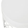 thumbnail image 6 of GDF Studio Pellerin Outdoor Metal Side Table, White, 6 of 7