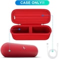 thumbnail image 3 of SDES-Carrying Case Compatible with Beats Pill Wireless Bluetooth Speaker, Beats Pill Portable Speaker Holder Bag with Extra Mesh Pocket for Charging Cables, Red, 3 of 4