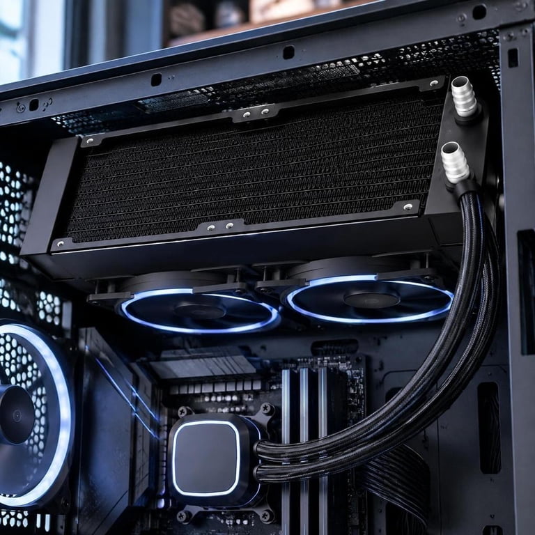 WIND LAND Dense Fin PC Radiator for DIY Computer Water-Cooling Systems ...