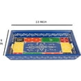 thumbnail image 3 of India Meets India Wooden Serving Tray [Blue] Serving Tray for Snacks/Dry Fruits/Candy/Hot & Cold Beverages Serveware Tray, Wooden Tray, 13 x 9 INCHES, 3 of 4