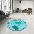 thumbnail image 4 of Ahgly Company Tapis Rectangulaire Lavable en Machine Intérieur Transitionnel Turquoise Foncé Vert, 4 Pieds x 6 Pieds, 4 of 7