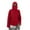 C#Red746202, variant on CAIVO Girls Boys Solid Color Hoodie Sweatshirt Long Sleeve Fashionable Loose Fit Casual Pullover Outerwear For Teen Youth Kids Fashionable Wear