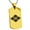 Gold, variant on Stainless Steel Takeda Samurai Crest Engraved Dog Tag Pendant Necklace