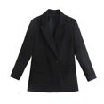 thumbnail image 1 of TRAF-chaqueta holgada de doble botonadura para mujer, abrigo Vintage de manga larga con bolsillos, prendas de vestir exteriores elegantes, 1 of 5