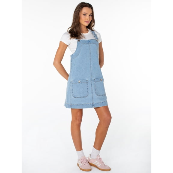 Celebrity Pink Women's and Women's Plus Pinafore Dress, Sizes XS-4X