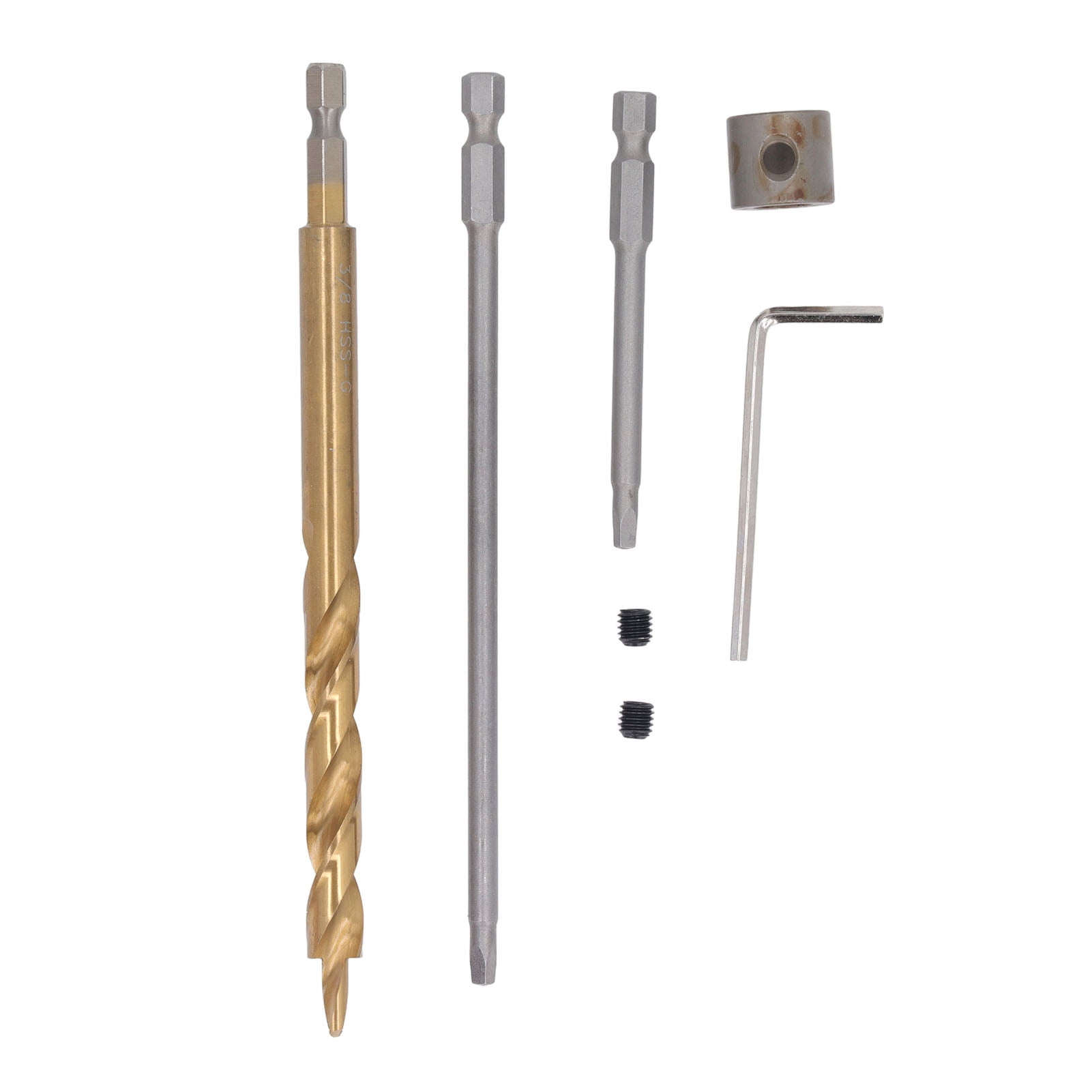 YAHHU Pocket Hole Jig Set Aluminum Alloy Pocket Dowel Hole Jig System For Woodworking DIY Projects Carpenters Drill Guide Angle Tool Portable Wood Joinery Equipment 9.06 inches / 23 cm