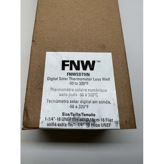 FNW Digital Solar Thermometer Less Well -50 to 320F FNWSDTHN