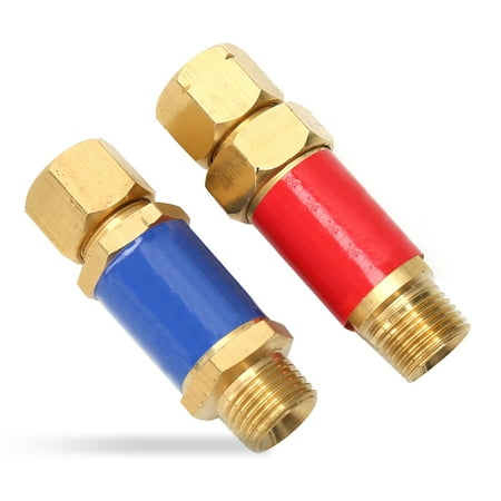 

Toma Pack of 2 Check Valve Flashback Arrestor 9/16 Inch-18 UNF Portable Welding Torch End Connector Accessories Replacing Parts