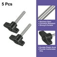 thumbnail image 3 of Uxcell 5Pack Metric 304 Stainless Steel Clamping Screw Knob T Shaped Thumb Screws M6 x 40mm, 3 of 5