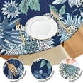 thumbnail image 4 of Pioneer Flower Floral Print Pattern Round Fitted Tablecloth with Elastic Edge,Dining Table Cover Waterproof,Outdoor Round Tablecloth for Camping,Dining,Indoor and Outdoor, 4 of 7