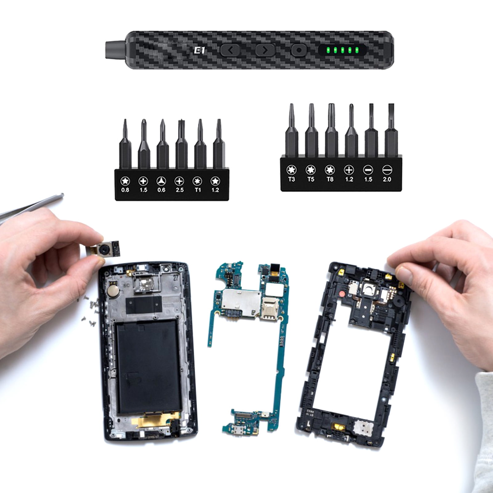 Professional Ergonomic Electric Screwdriver For Detailed Electronic Fixes Cellphone Maintenance Magnetized