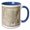 Blue/White, variant on 3drose, 1867 Map of the United States, 11oz Magic Transforming Mug