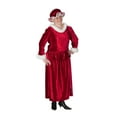 thumbnail image 2 of The Costume Center 3 Piece Mrs. Claus Burgundy Christmas Costume – Adult Plus Size, 2 of 5