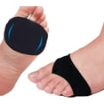 thumbnail image 2 of Casewin Metatarsal Pads Hidden Socks for Women and Men,Ball of Foot Cushion Covers Relief Pain Blister Callus,Forefoot Sock Large Black, 2 of 7