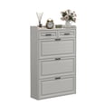 thumbnail image 1 of 1 Mdf Blister Board Double Drawer Three Shoe Tray Shoe Cabinet, 1 of 9