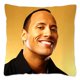 thumbnail image 1 of The Rock Face Dwayne funda de cojín para sofá, cubierta decorativa para el hogar, Actor americano Johnson, funda de almohada de poliéster, 1 of 4