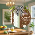 thumbnail image 4 of GeBuSn Garden Welcome Sign Circular Door Hanger For A Warm Welcome Ideal For Homeowners Who Unique Decor 11.81x11.81in/30x30cm (C), 4 of 5