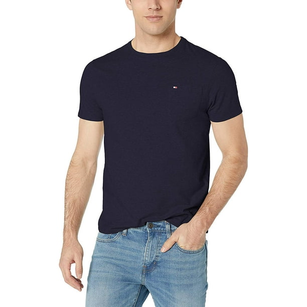 Camiseta Tommy Hilfiger para hombre, manga corta, cuello redondo