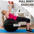 thumbnail image 3 of Pelota de ejercicio Fitvids, antideslizante, antideslizante, 2000 libras, negra, 3 of 7