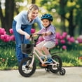 thumbnail image 2 of Costway 12" Kid's Bike with Training Wheels Adjustable Handlebar & Seat Handbrake Pink, 2 of 10