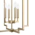 thumbnail image 4 of Hunter - Zoanne 4-light Alturas Gold, Medium Size Pendant Light, Dimmable, Modern Style, Geometric Shaped, for Bedrooms, Dining, Living Rooms - 19576, 4 of 7