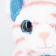 thumbnail image 5 of Gatito De Peluche Adorable Estirado Blanco con Rayas Rosas, 5 of 6