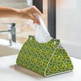 thumbnail image 5 of Goofa Kiwi Fruits Summer Pattern Triangle Square Tissue Box Cover, Modern PVC Leathe Facial Paper Holder,Decorative Holder/Organizer for Bathroom Vanity Countertop, 5 of 9