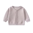thumbnail image 7 of Children's Padded Jacket Dqueduo Girls' V-Neck Long Sleeve Button Down Knit Cardigan Sweater Jacket, 7 of 7